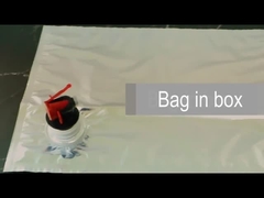 बॉक्स पैकेजिंग में स्वनिर्धारित लोगो प्रिंट वाल्व 2L 3L तरल भराव वाइन बैग