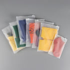 Frosted LOGO Custom Packaging Bags For Clothing PVC Transparent Zip Lock Pouch